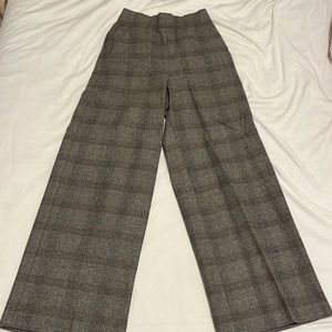 Aritzia plaid wool and cashmere pants